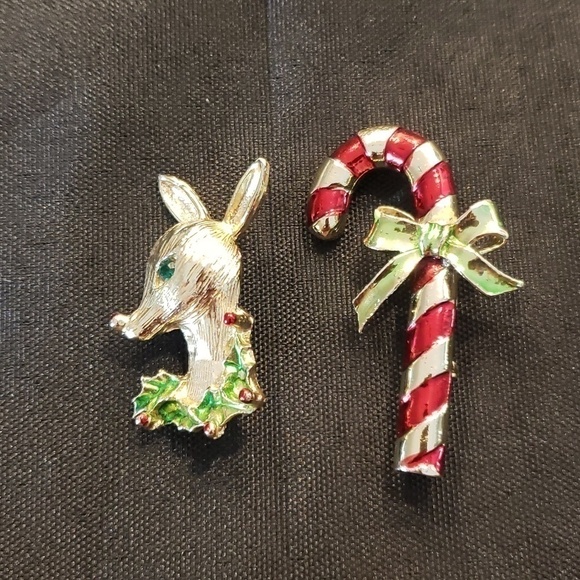 Gerry's Jewelry - Gerry set of 2 Christmas pins